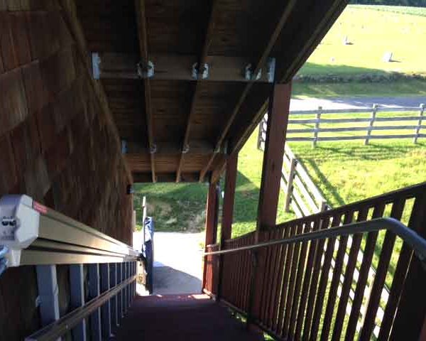 Hosanna Community House inclined platform lift on Bedco Mobility website