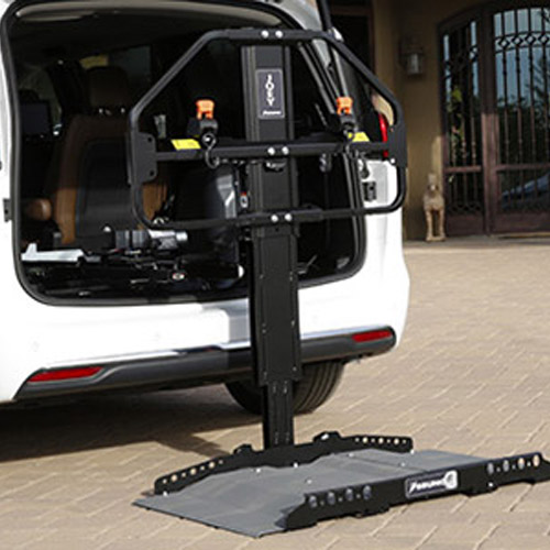 scooter lift image for van on Bedco Mobility