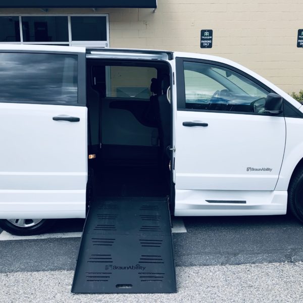 braun companionvan wheelchair ramp deployed