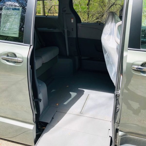 interior of XLE accessible minvan