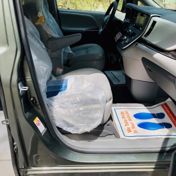 front seats of XLE accessible minivan