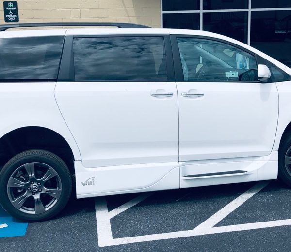 Closed Side of Sienna Accessible Van