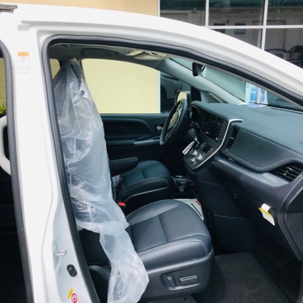 Front seats of Toyota wheelchair van