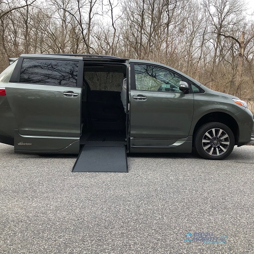 Ramp deployed Toyota Sienna accessible van