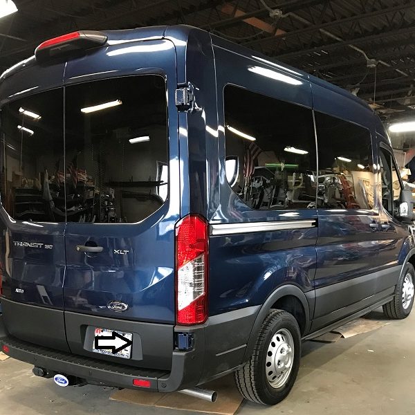 Exterior of Ford Transit van