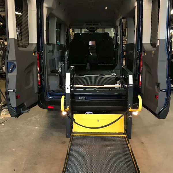 Deployed Ricon wheelchair van lift