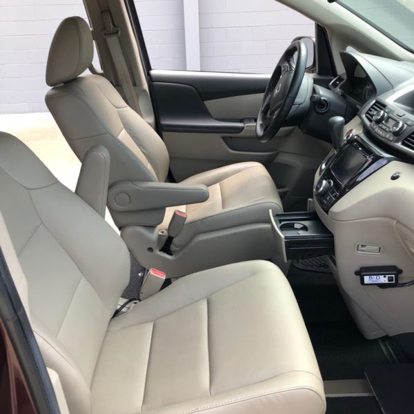 interior of honda accessible van