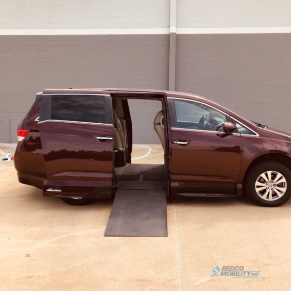 accessible van ramp opened