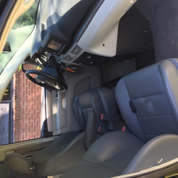 front seats of Volkswagen accessible van