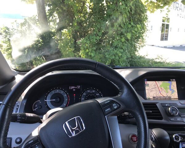 drivers view of honda wheelchair van