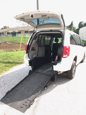 rear entry wheelchair ramp van