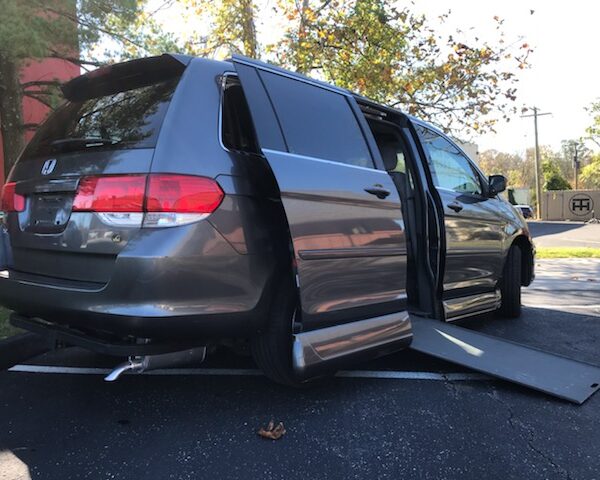 exterior of ramp van