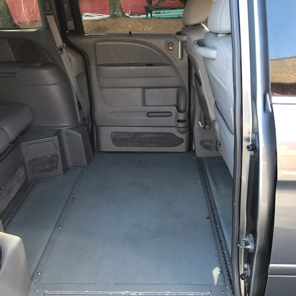 interior of accessible van